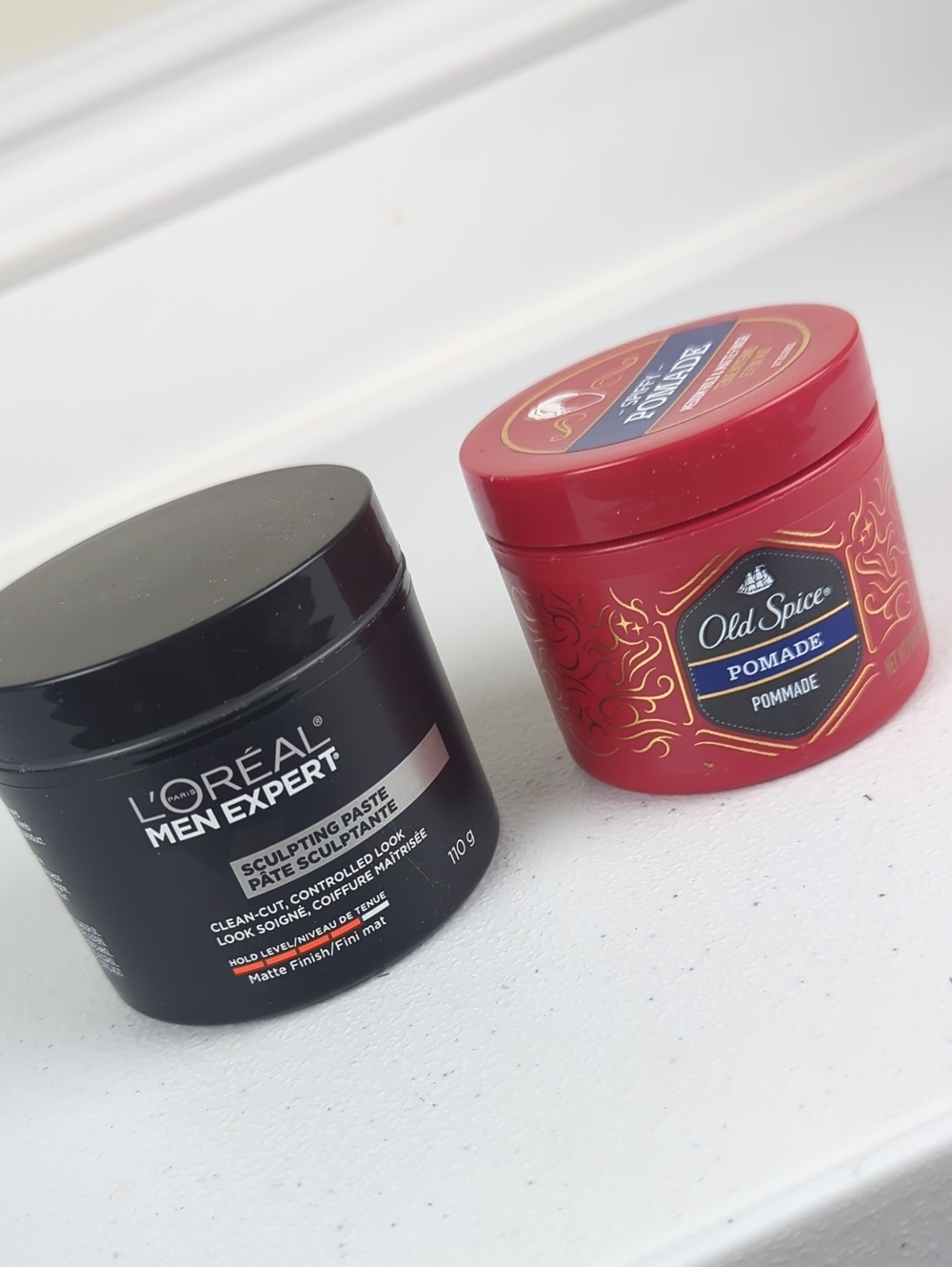 Bundle of 2: L'Oreal Men Expert Sculpting Paste & Old Spice Pomade